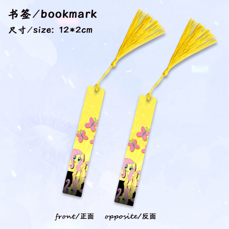 My Little Pony Anime full-color printed metal bookmark stationery accessories 12X2CM price for 5 pcs