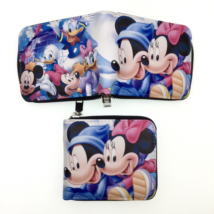 Mickey Animation medium zipper Card Wallet