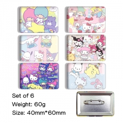 sanrio Anime square tinplate b...