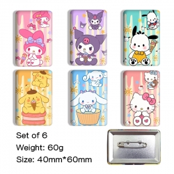 sanrio Anime square tinplate b...