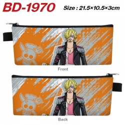One Piece Anime PU Leather Zip...