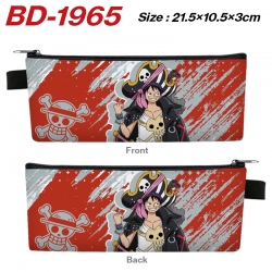 One Piece Anime PU Leather Zip...