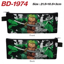 One Piece Anime PU Leather Zip...