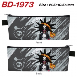 One Piece Anime PU Leather Zip...