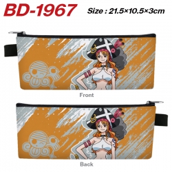 One Piece Anime PU Leather Zip...