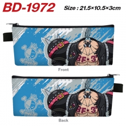One Piece Anime PU Leather Zip...