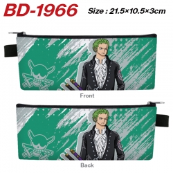 One Piece Anime PU Leather Zip...