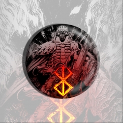 Berserk Anime tinplate brooch ...