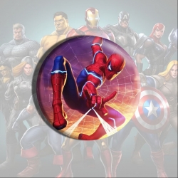 Marvel Anime tinplate brooch b...