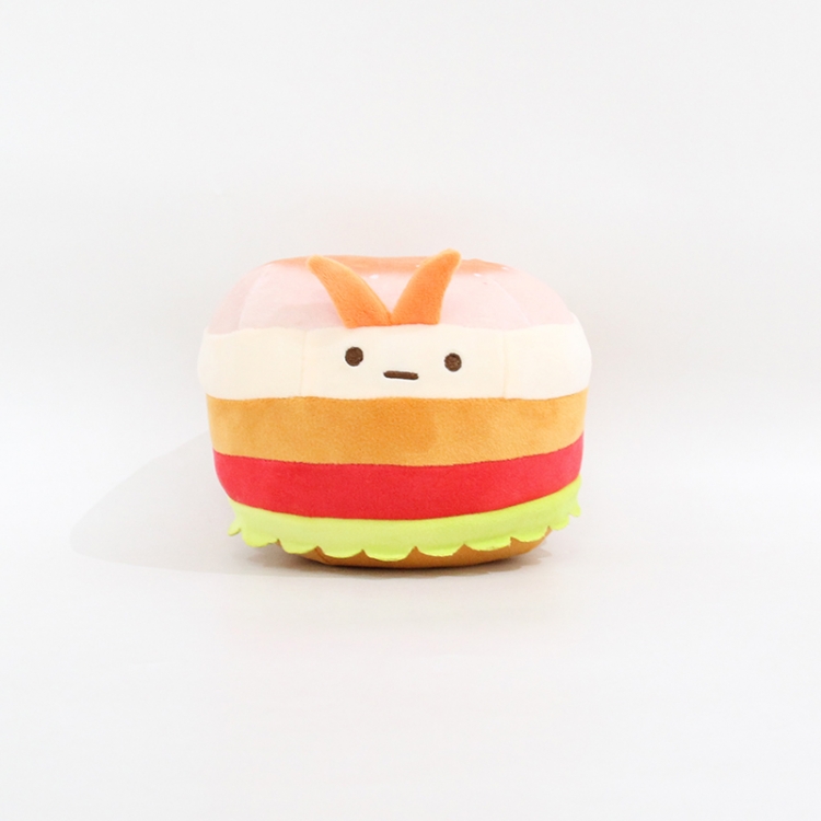 Burger Doll Elastic fabric down cotton plush doll toy 16x16x15cm