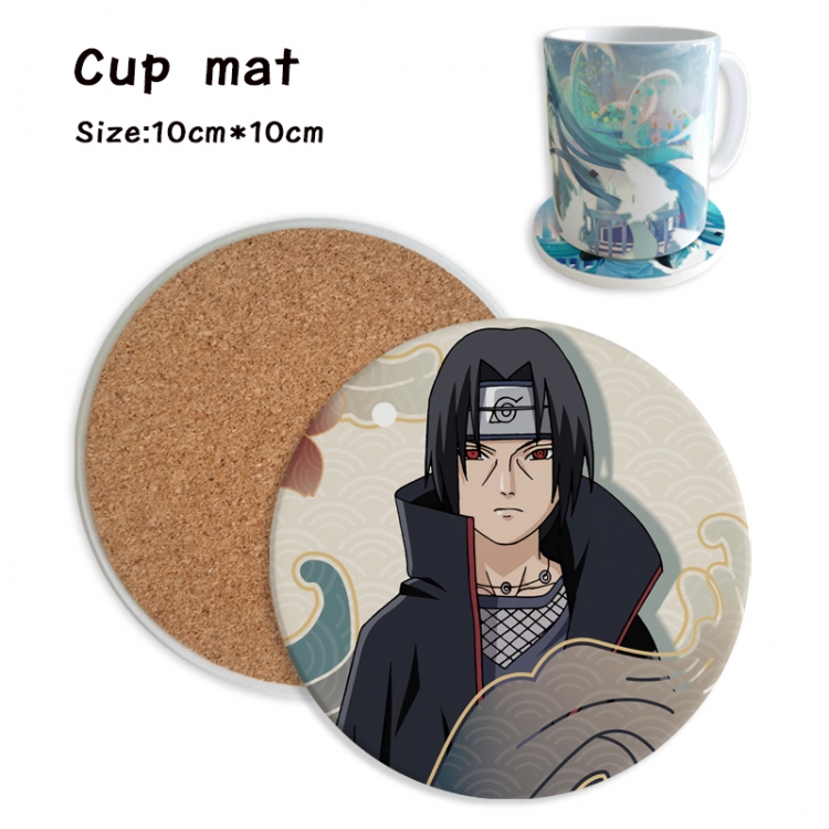 Naruto Anime ceramic water absorbing and heat insulating coasters price for 5 pcs