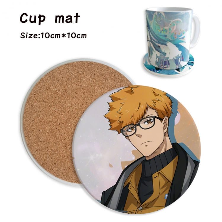 BLUE LOCK Anime ceramic water absorbing and heat insulating coasters price for 5 pcs