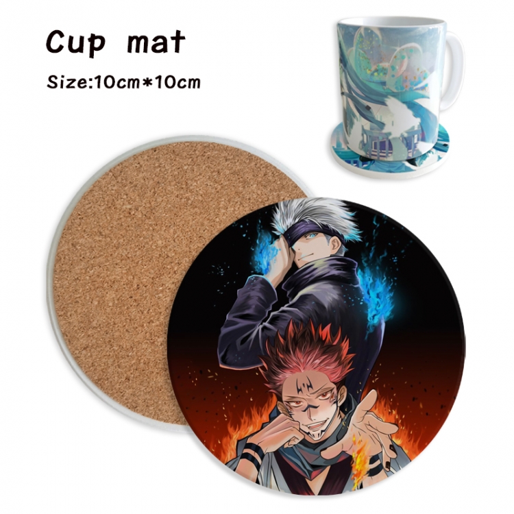 Jujutsu Kaisen Anime ceramic water absorbing and heat insulating coasters price for 5 pcs