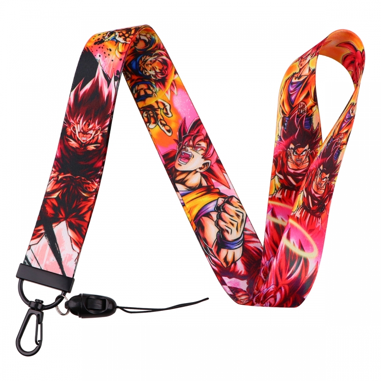 DRAGON BALL Black buckle long mobile phone lanyard 45cm price for 10 pcs NR1107