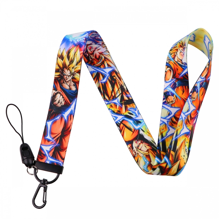 DRAGON BALL Black buckle long mobile phone lanyard 45cm price for 10 pcs NR1112