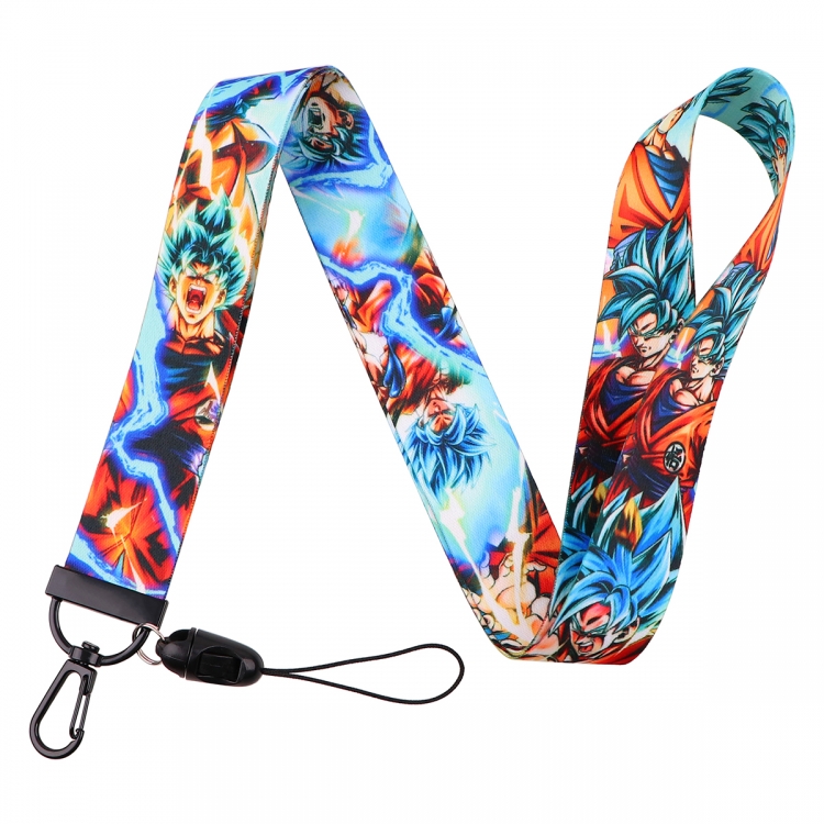 DRAGON BALL Black buckle long mobile phone lanyard 45cm price for 10 pcs NR1103