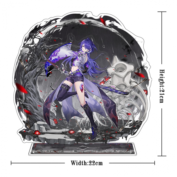 netherworld Acrylic interlayer technology double-sided Standing Plates stand figure 21CM