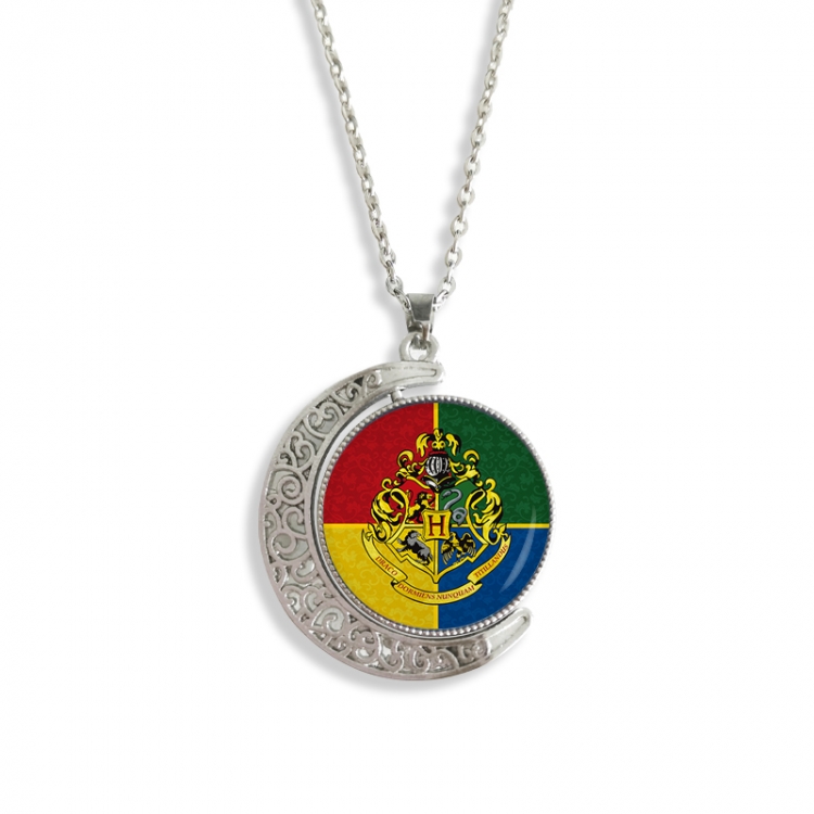 Harry Potter Anime Double sided Crystal Rotating Gem Necklace price for 5 pcs