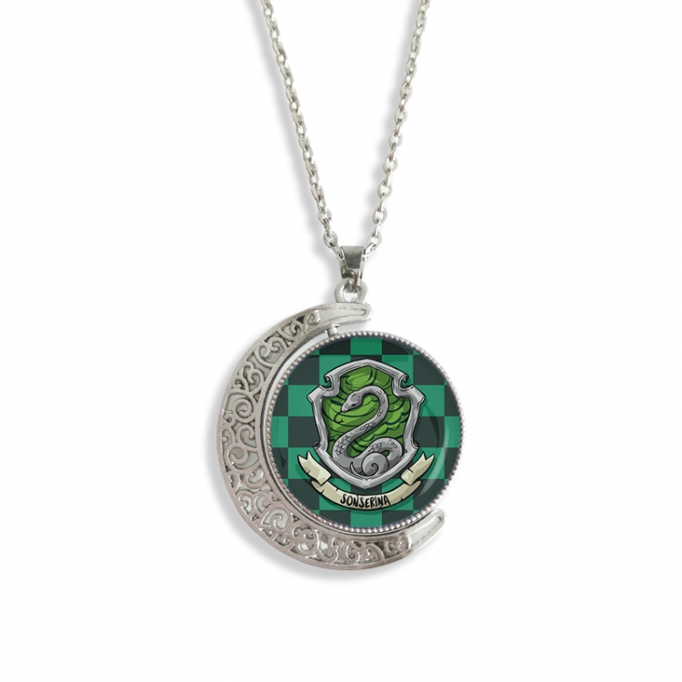 Harry Potter Anime Double sided Crystal Rotating Gem Necklace price for 5 pcs