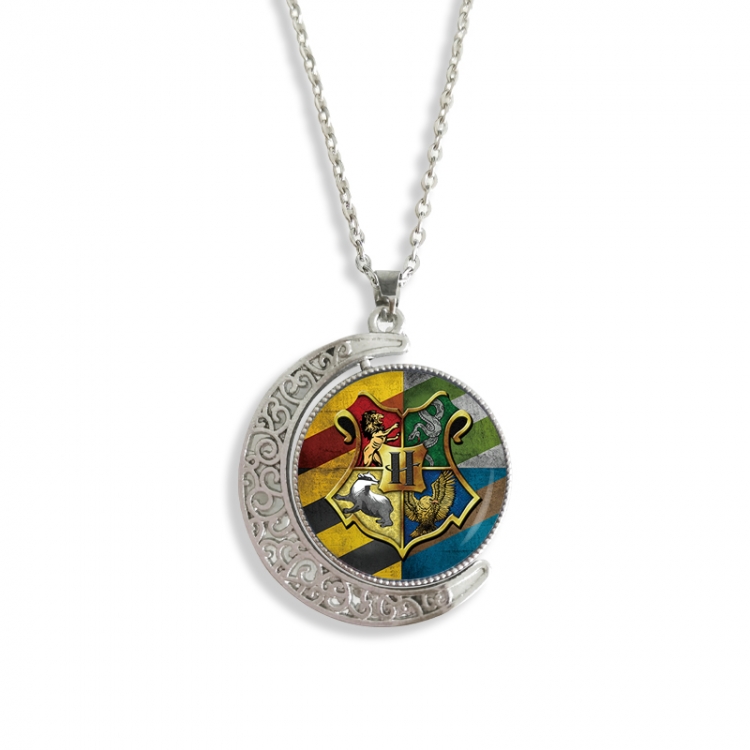 Harry Potter Anime Double sided Crystal Rotating Gem Necklace price for 5 pcs