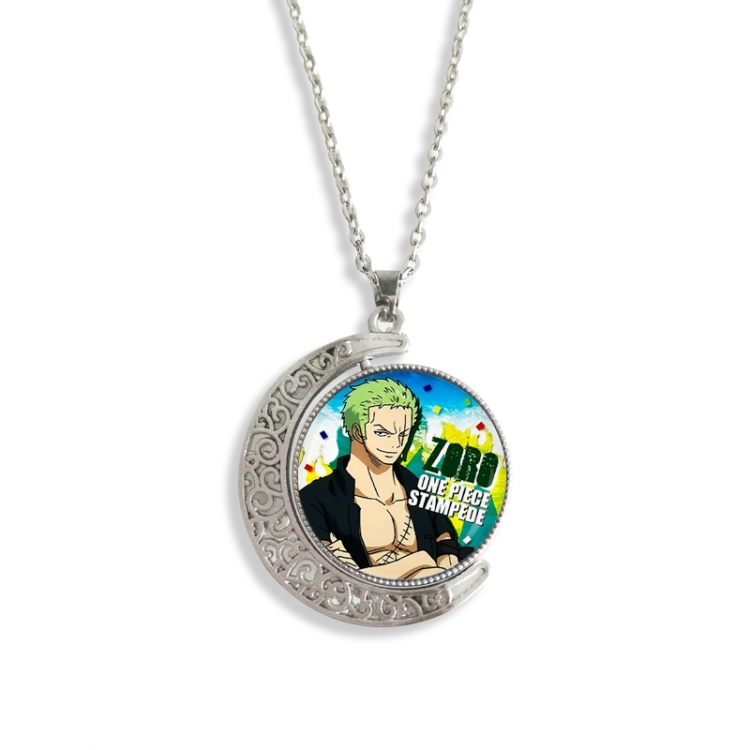 One Piece Anime Double sided Crystal Rotating Gem Necklace price for 5 pcs