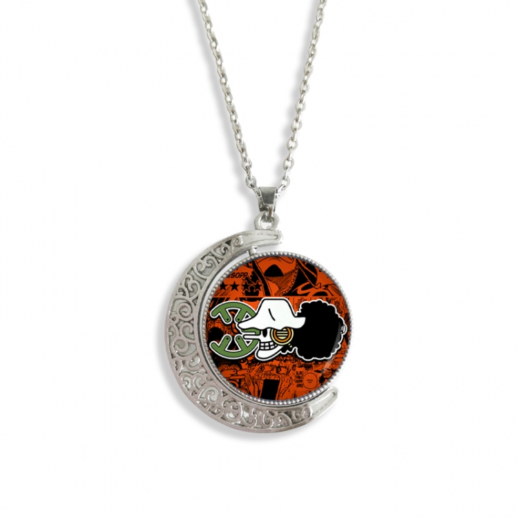 One Piece Anime Double sided Crystal Rotating Gem Necklace price for 5 pcs