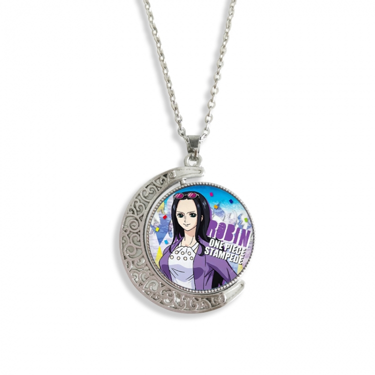 One Piece Anime Double sided Crystal Rotating Gem Necklace price for 5 pcs
