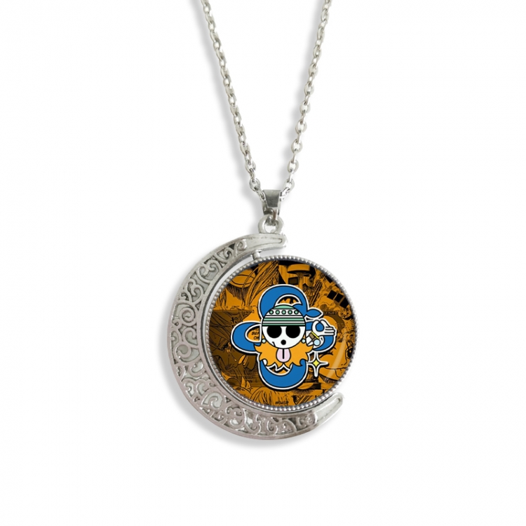 One Piece Anime Double sided Crystal Rotating Gem Necklace price for 5 pcs