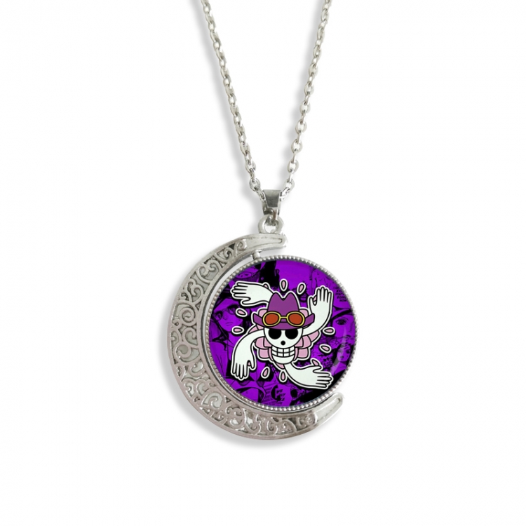 One Piece Anime Double sided Crystal Rotating Gem Necklace price for 5 pcs