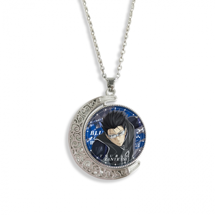 BLUE LOCK Anime Double sided Crystal Rotating Gem Necklace price for 5 pcs