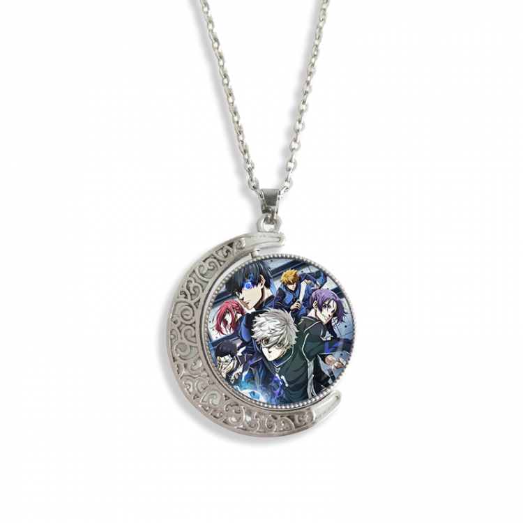 BLUE LOCK Anime Double sided Crystal Rotating Gem Necklace price for 5 pcs