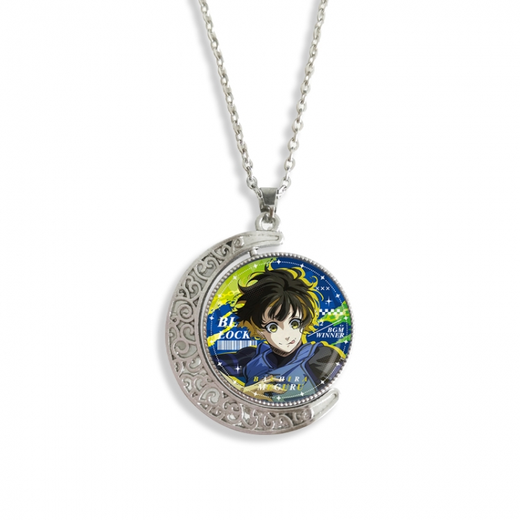 BLUE LOCK Anime Double sided Crystal Rotating Gem Necklace price for 5 pcs