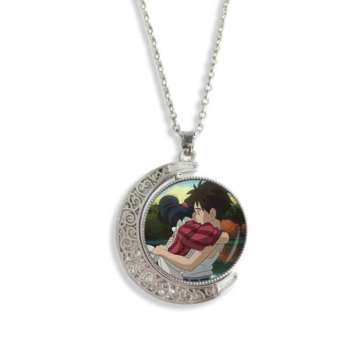 The Boy and the Heron Anime Double sided Crystal Rotating Gem Necklace price for 5 pcs