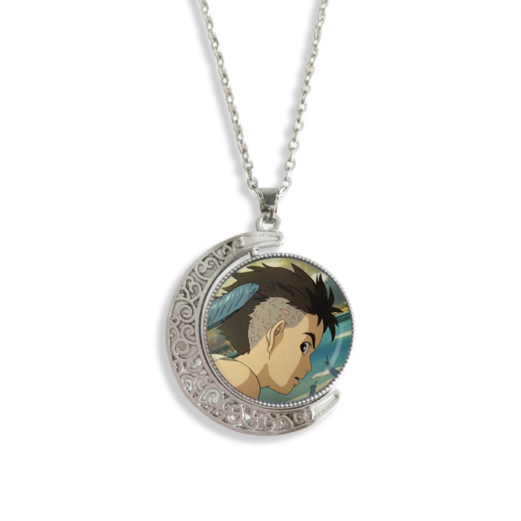 The Boy and the Heron Anime Double sided Crystal Rotating Gem Necklace price for 5 pcs