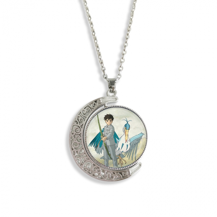 The Boy and the Heron Anime Double sided Crystal Rotating Gem Necklace price for 5 pcs
