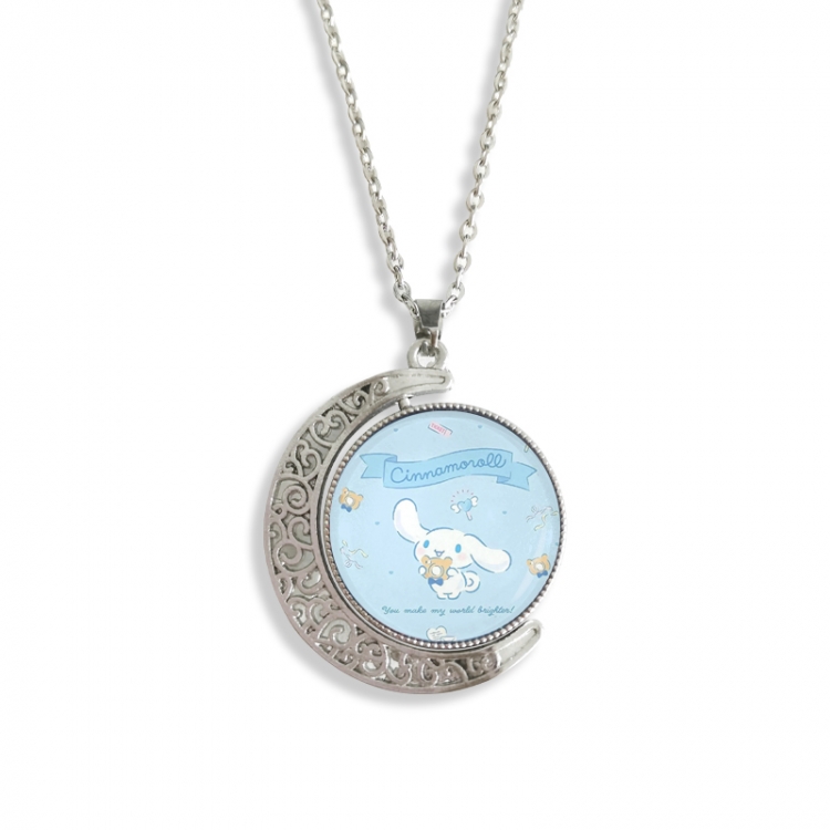sanrio Anime Double sided Crystal Rotating Gem Necklace price for 5 pcs