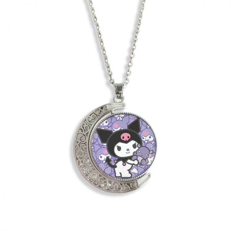sanrio Anime Double sided Crystal Rotating Gem Necklace price for 5 pcs