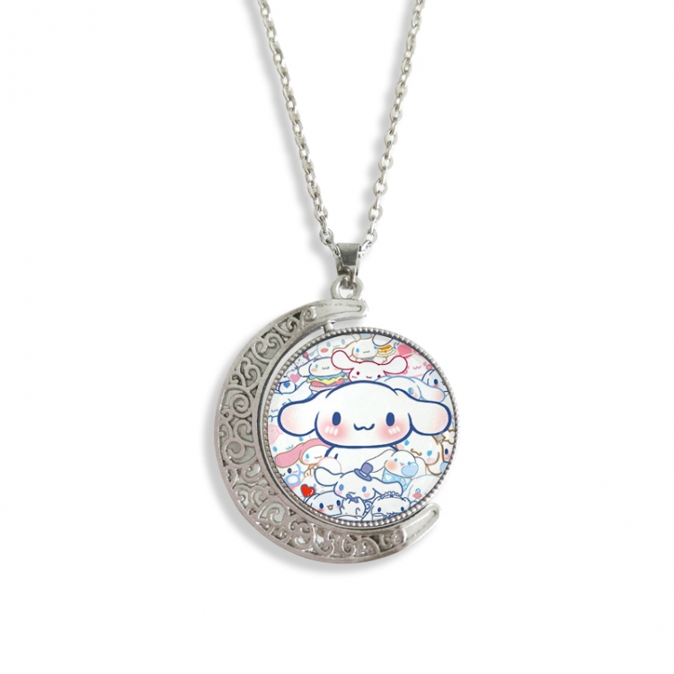 sanrio Anime Double sided Crystal Rotating Gem Necklace price for 5 pcs