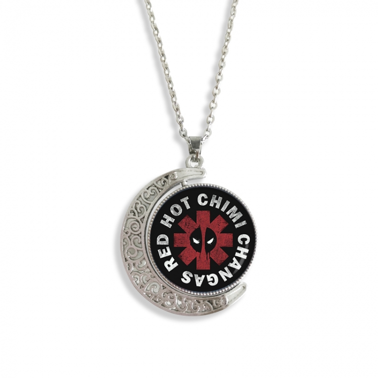 Deadpool Anime Double sided Crystal Rotating Gem Necklace price for 5 pcs