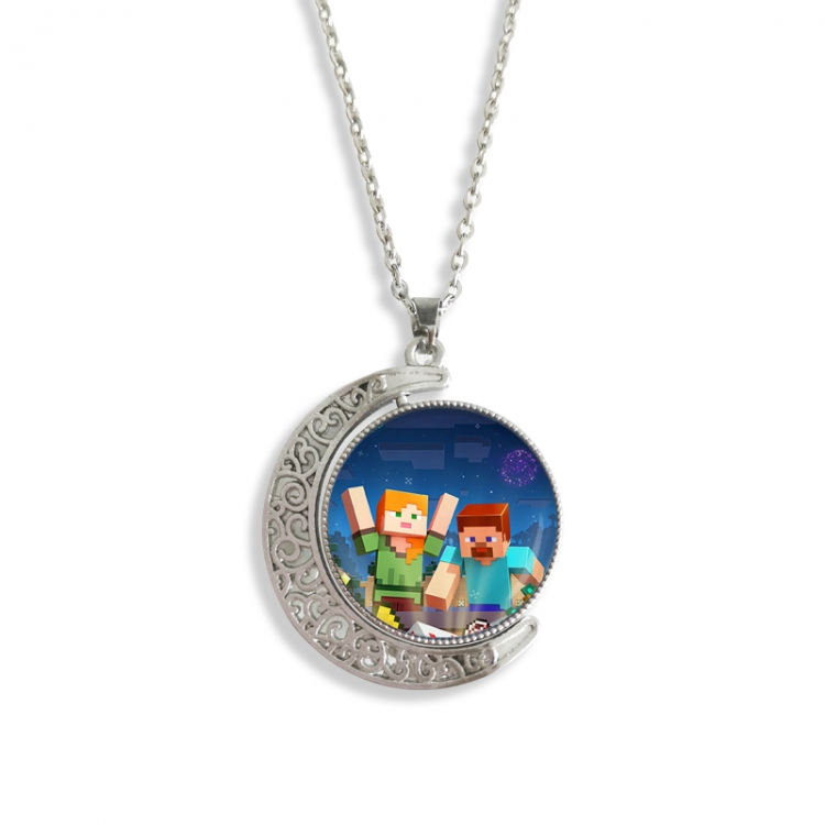 Minecraft Anime Double sided Crystal Rotating Gem Necklace price for 5 pcs