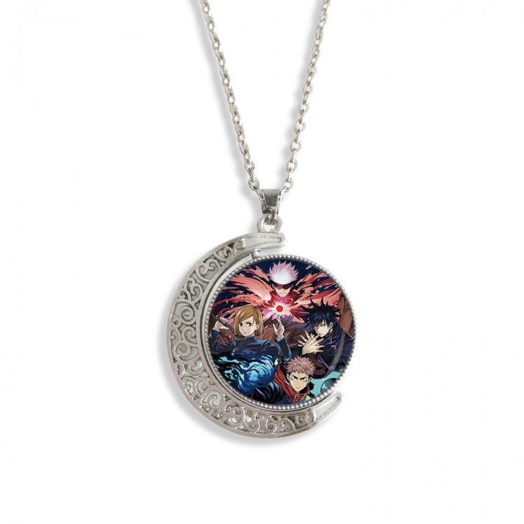 Jujutsu Kaisen Anime Double sided Crystal Rotating Gem Necklace price for 5 pcs