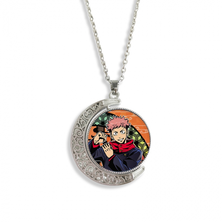 Jujutsu Kaisen Anime Double sided Crystal Rotating Gem Necklace price for 5 pcs