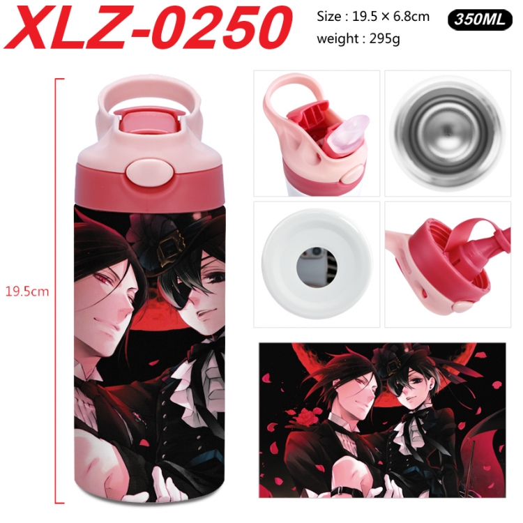Kuroshitsuji 304 stainless steel portable insulated cup 19.5X6.8CM 350ml