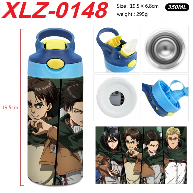 Shingeki no Kyojin 304 stainless steel portable insulated cup 19.5X6.8CM 350ml