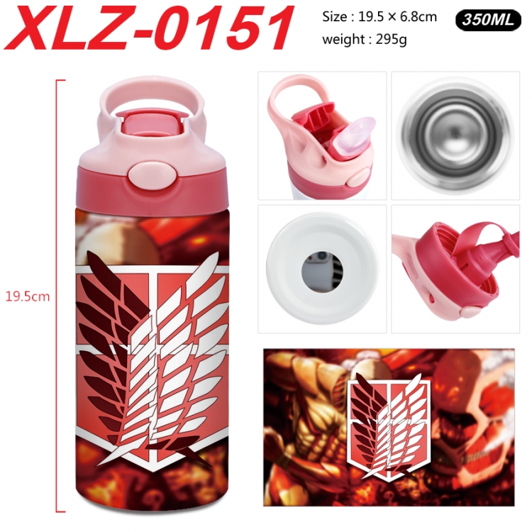 Shingeki no Kyojin 304 stainless steel portable insulated cup 19.5X6.8CM 350ml
