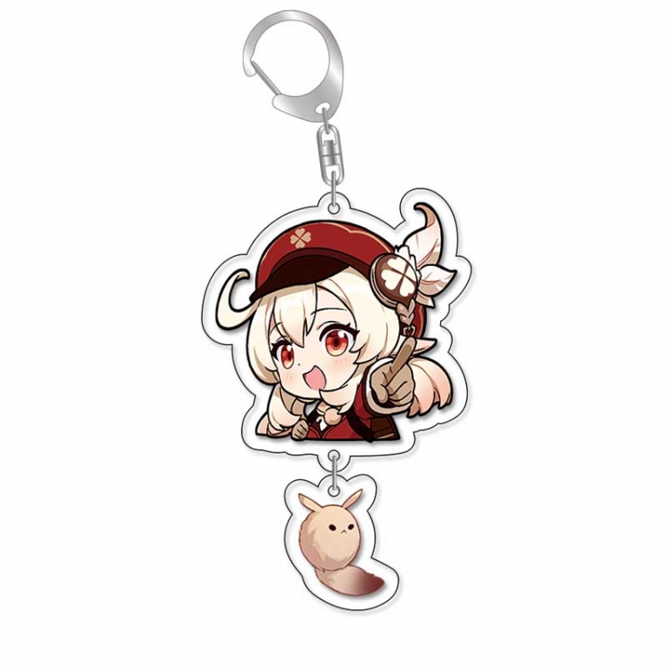 Genshin Impact Anime acrylic Pendant Key Chain  price for 5 pcs 16845