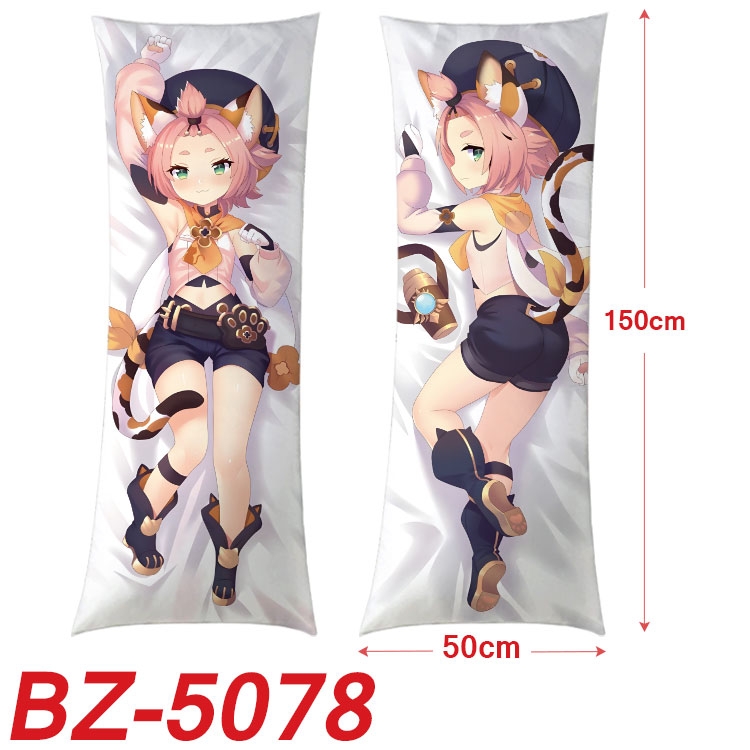 Genshin Impact Anime sexy equal body double-sided printed pillow 150x50cm NO FILLING