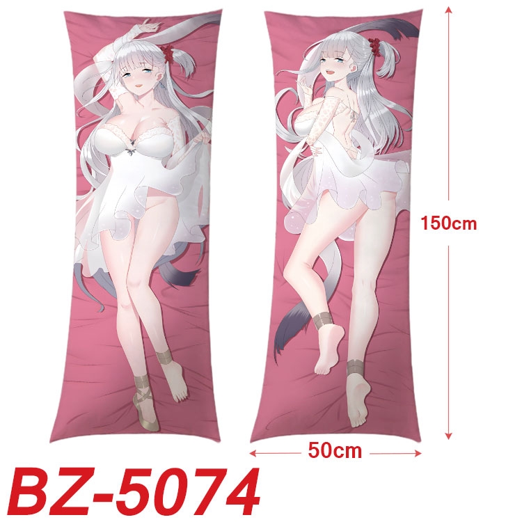 Azur Lane Anime sexy equal body double-sided printed pillow 150x50cm NO FILLING