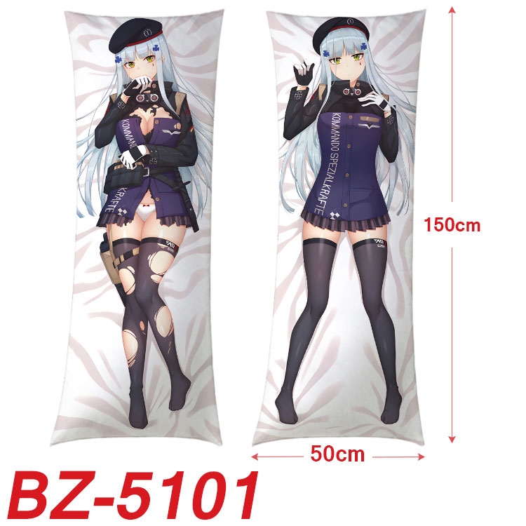 Girls Frontline Anime sexy equal body double-sided printed pillow 150x50cm NO FILLING