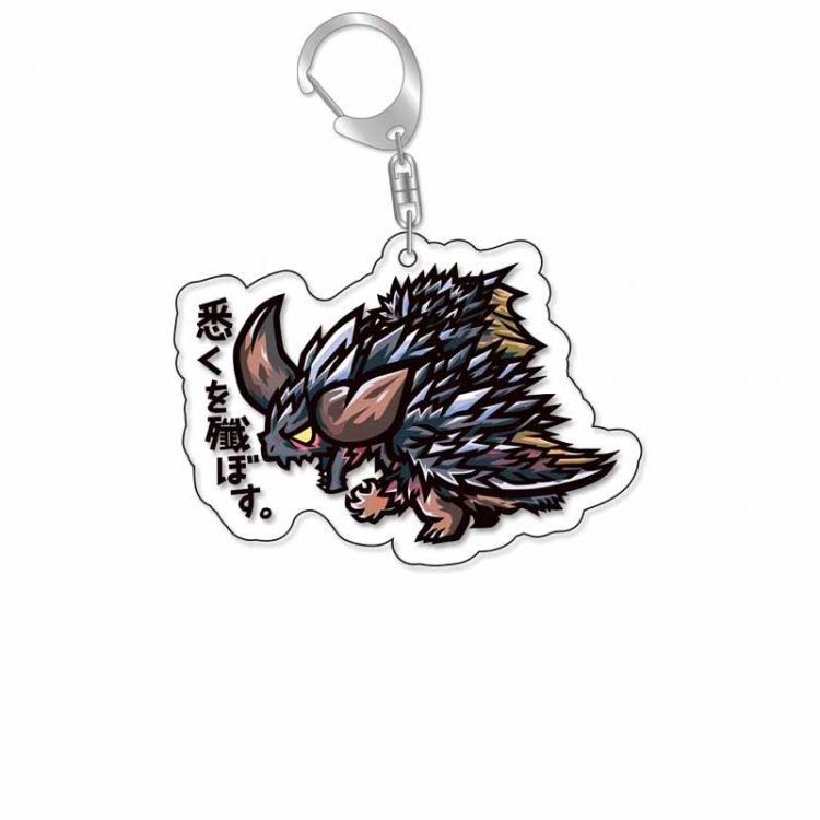 Monster Hunter Anime Acrylic Keychain Charm price for 5 pcs 16903